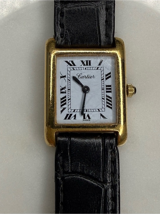 Cartier Accessories - Auth Vintage Cartier Tank 18k Electroplated 1970s 21x28mm Manual Wind Movement